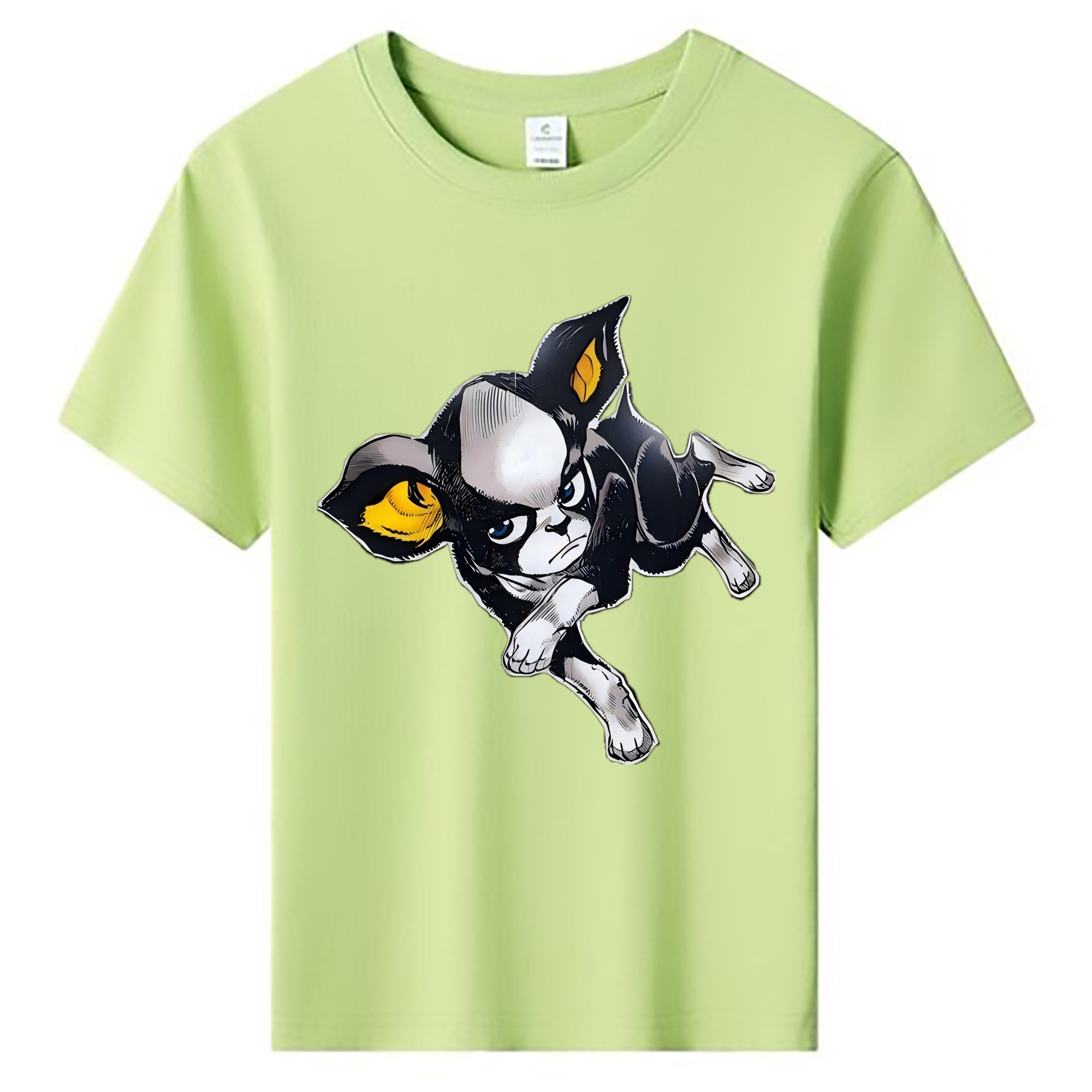 （画像用） ジョジョの奇妙な冒険 イギー JoJo's Bizarre Adventure Iggy 綿100％キッズTシャツ（フロントプリント）